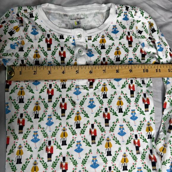 Roller Rabbit Youth Girls sz 8 Nutcracker Pajama Sleep Top ONLY 100% Cotton - Picture 6 of 8